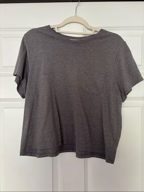 Basic Short Sleeve Tee - Charcoal Gray